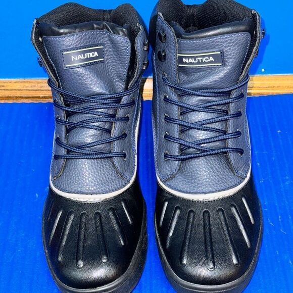 Size 11- Men’s Nautica Padden Maritime Heritage Duck Boots Lace-Up Black NEW main image 8